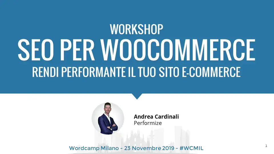 Intervento di Andrea Cardinali a WordCamp Milano 2019