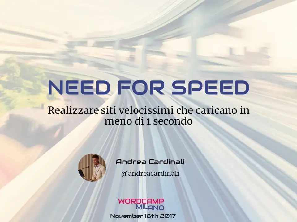 Intervento di Andrea Cardinali a WordCamp Milano 2017